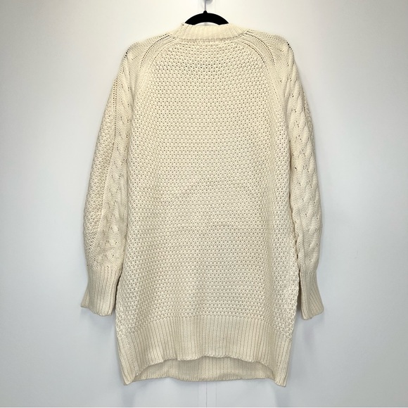 Anrabess Oversized Cable Knit Sweater Dress Women’s Small Chunky Knit Irish - Picture 9 of 12